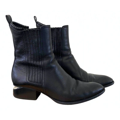 Pre-owned Alexander Wang Black Leather Boots