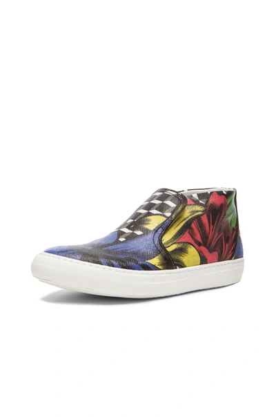 Shop Pierre Hardy Coated Canvas Lily Cube Sneakers In Primary