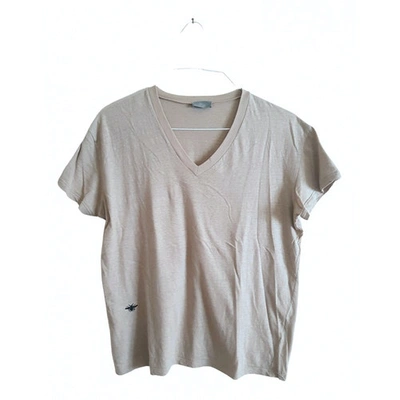 Pre-owned Dior Beige Cotton T-shirts
