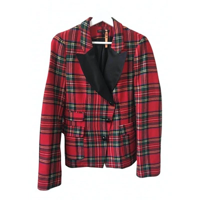 Pre-owned Maje Red Wool Jacket