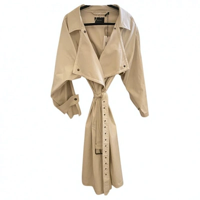 Pre-owned Isabel Marant Trench Coat In Ecru