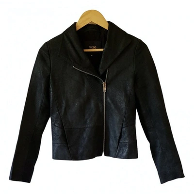 Pre-owned Maje N Black Leather Jacket