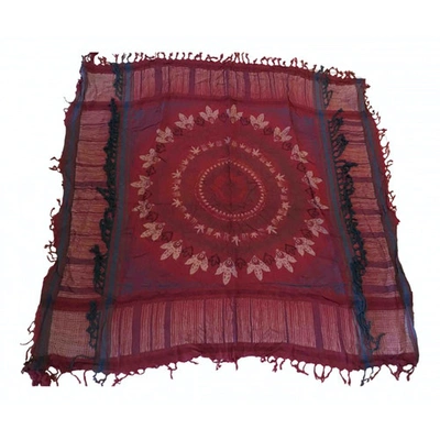 Pre-owned Zadig & Voltaire Spring Summer 2020 Burgundy Scarf