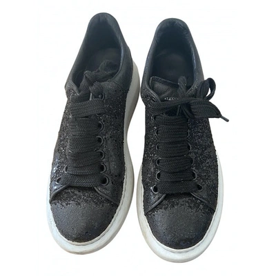 Pre-owned Alexander Mcqueen Oversize Black Glitter Trainers