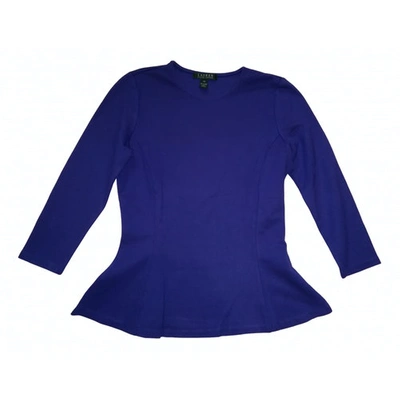 Pre-owned Lauren Ralph Lauren Purple Synthetic Top