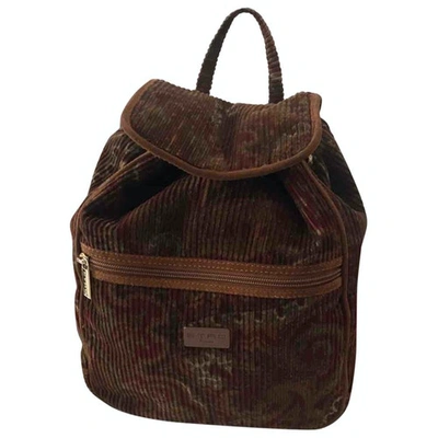 Pre-owned Etro Multicolour Velvet Backpack