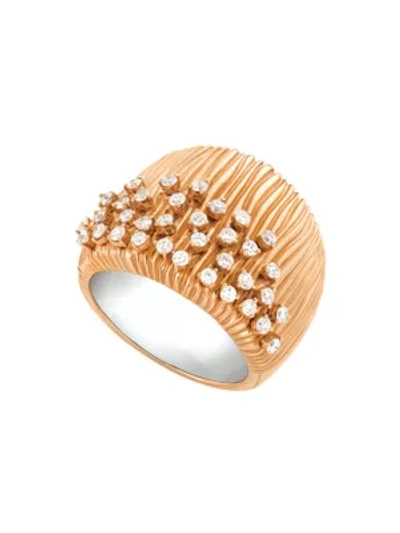 Shop Hueb Women's Bahia 18k Rose Gold & Diamond Ring