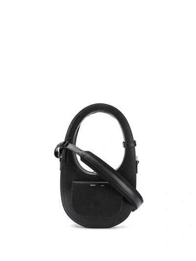 Shop Coperni Swipe Flap-pocket Shoulder Bag In Black