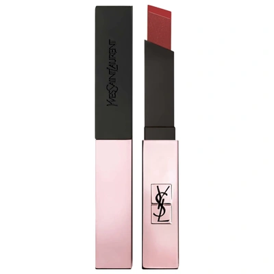 Shop Saint Laurent The Slim Glow Matte Lipstick 205 Secret Rosewood 0.08 oz/ 2.2 G