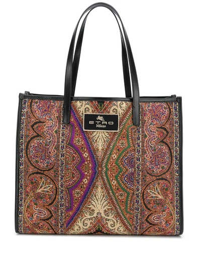 Shop Etro Women's Multicolor Polyester Tote