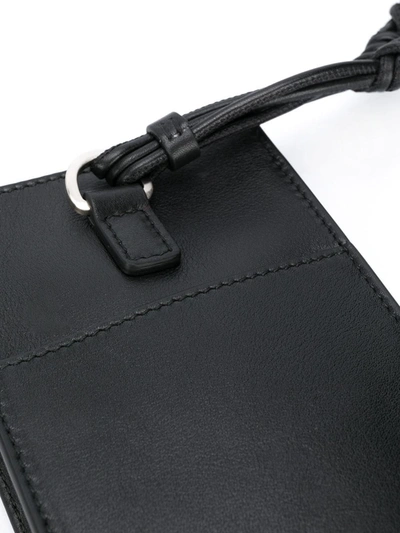 Shop Jil Sander Men's Black Leather Shoulder Bag