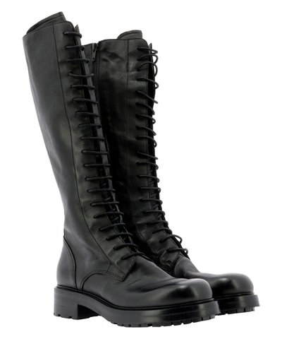 Shop Strategia Elena Iachi Women's Black Leather Boots