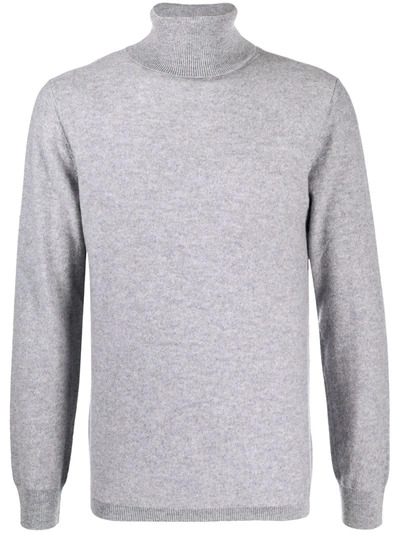 Shop Aspesi Roll-neck Cashmere Jumper In Grey