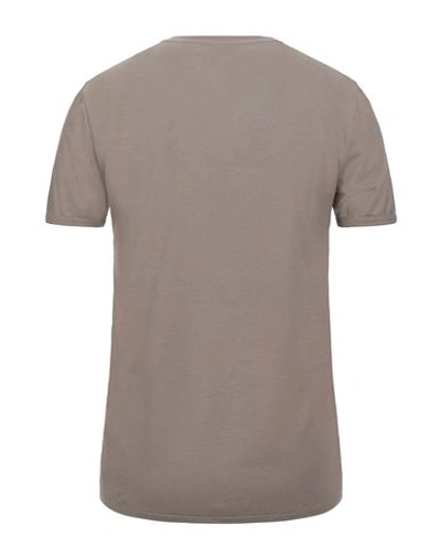 Shop Patrizia Pepe Man T-shirt Light Brown Size M Lyocell, Cotton In Beige