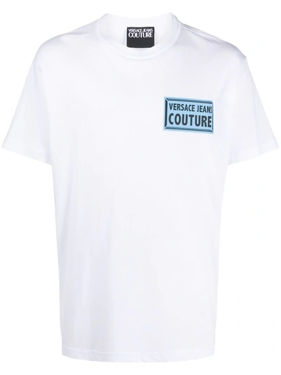 Shop Versace Jeans Couture Rear Print T-shirt In White