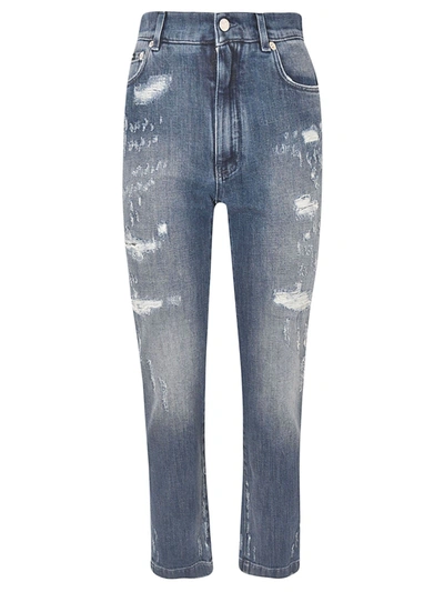 Shop Dolce & Gabbana Audrey Jeans In Blue Denim