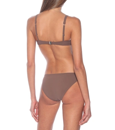 Shop Karla Colletto Basics Bikini Top In Brown
