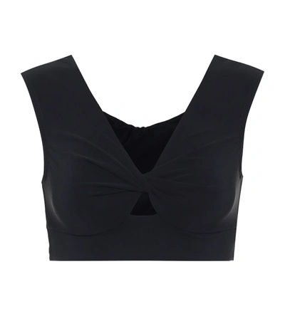 Shop Karla Colletto Basics Bikini Top In Black