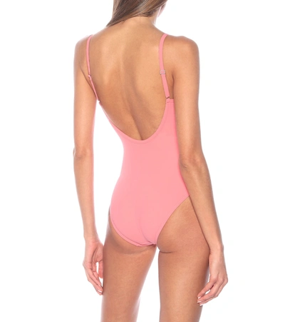 Shop Karla Colletto Basics Swimsuit In Pink