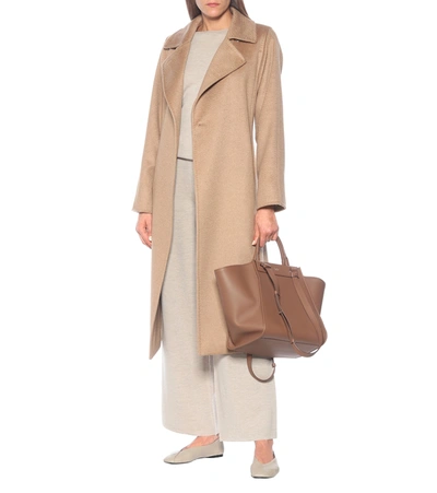 Shop Max Mara Manuela Icon Camel Hair Coat In Beige