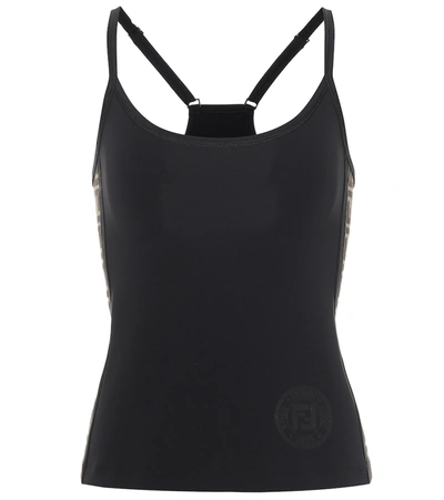 Shop Fendi Ff Tank Top In Black