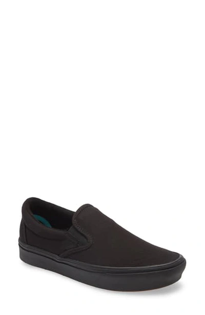 Shop Vans Comfycush Slip-on Sneaker In Black/ Black