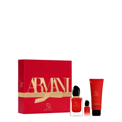 Shop Armani Beauty Sì Passione Eau De Parfum Gift Set For Her 50ml