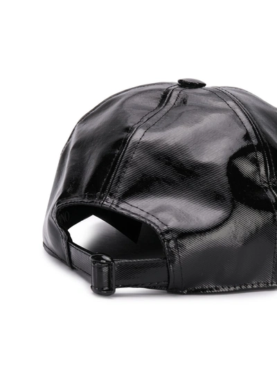 Shop Valentino Vlogo Baseball Cap In Black