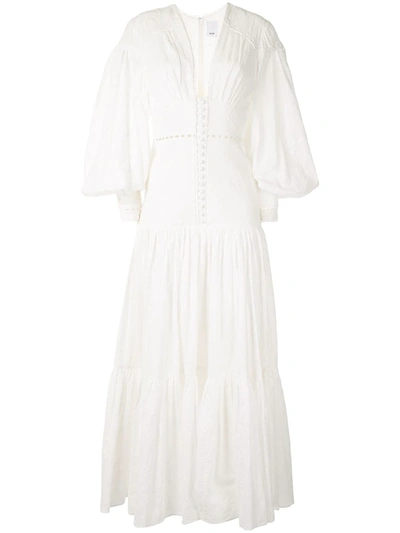 Shop Acler Hender Eyelet Maxi Dress In White