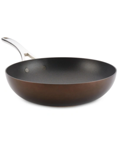 Shop Anolon Nouvelle Copper Luxe Sable Hard-anodized Non-stick Stir Fry Pan