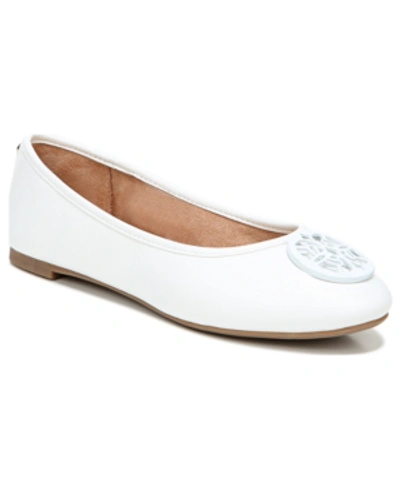 Shop Circus By Sam Edelman Women's Colleen Emblem Ballet Flats Women's Shoes In Bright White