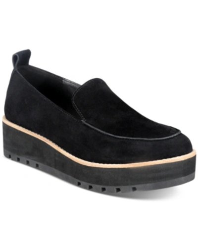 Shop Eileen Fisher Ellis Lug-sole Loafers Women's Shoes In Black