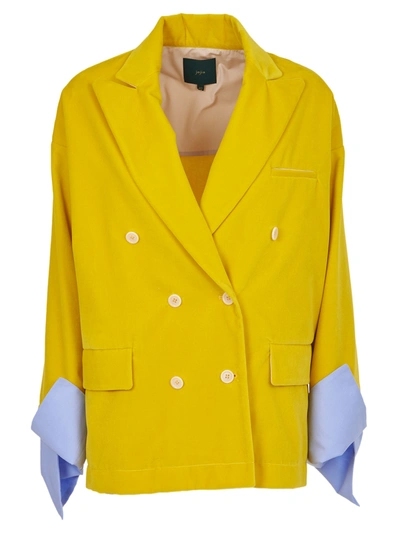Shop Jejia Yellow Oversize Jacket