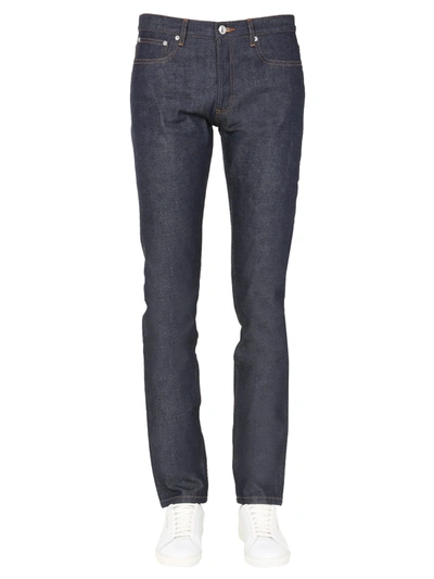Shop Apc Petit New Standard Jeans In Blu