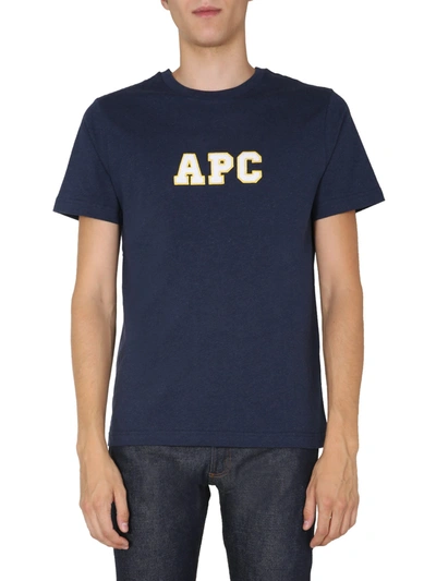 Shop Apc Gael T-shirt In Blu
