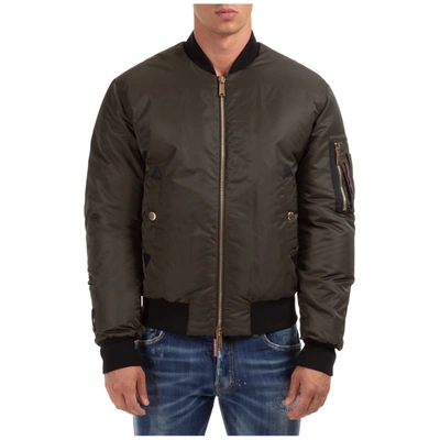 Shop Dsquared2 Icon Down Jacket In Verde