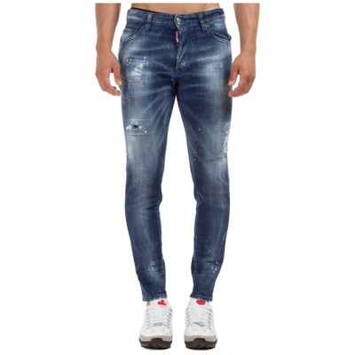 Shop Dsquared2 Skinny Jeans In Blu