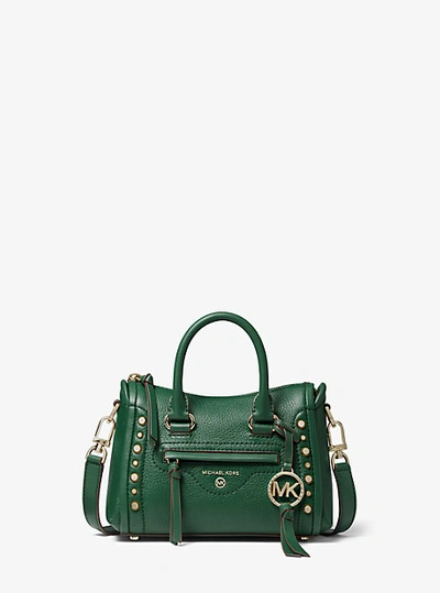 Carine small studded pebbled leather satchel new arrivals