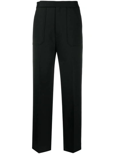Shop Khaite Theresa Wide-leg Tailored Trousers In Black