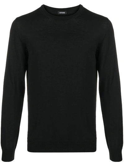 Shop Cenere Gb Crew-neck Sweater In Black