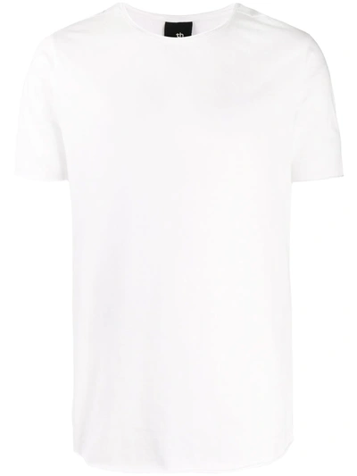 Shop Thom Krom Short-sleeve Fitted T-shirt In White