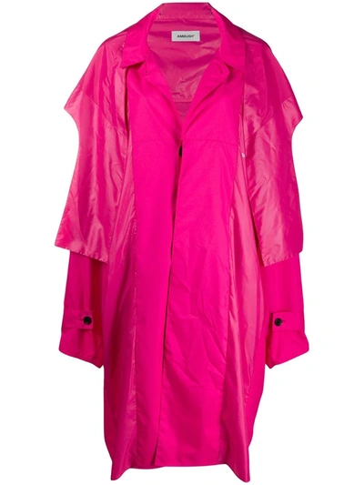 Shop Ambush Oversized Rain Poncho In Pink
