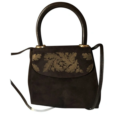 Pre-owned Bruno Magli Brown Leather Handbag