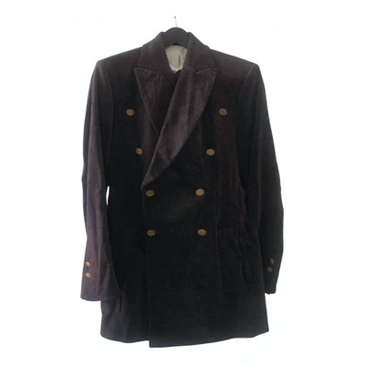 Pre-owned Vivienne Westwood Burgundy Wool Suits