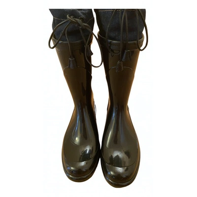 Pre-owned Dsquared2 Black Rubber Boots