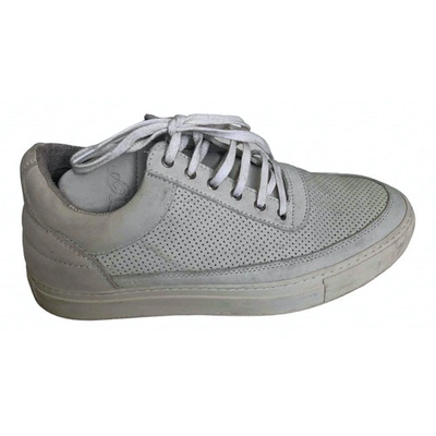 Pre-owned Filling Pieces Grey Suede Trainers