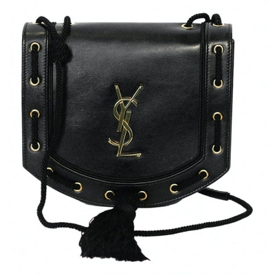Pre-owned Saint Laurent Black Leather Clutch Bag