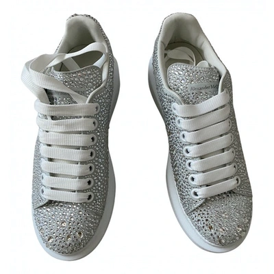 Pre-owned Alexander Mcqueen Silver Glitter Trainers