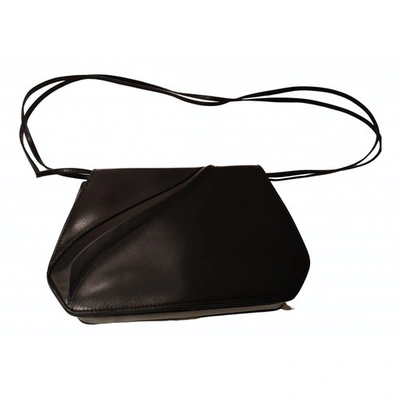 Pre-owned Lanvin Anthracite Leather Handbag