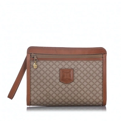 Pre-owned Celine Brown Cloth Clutch Bag